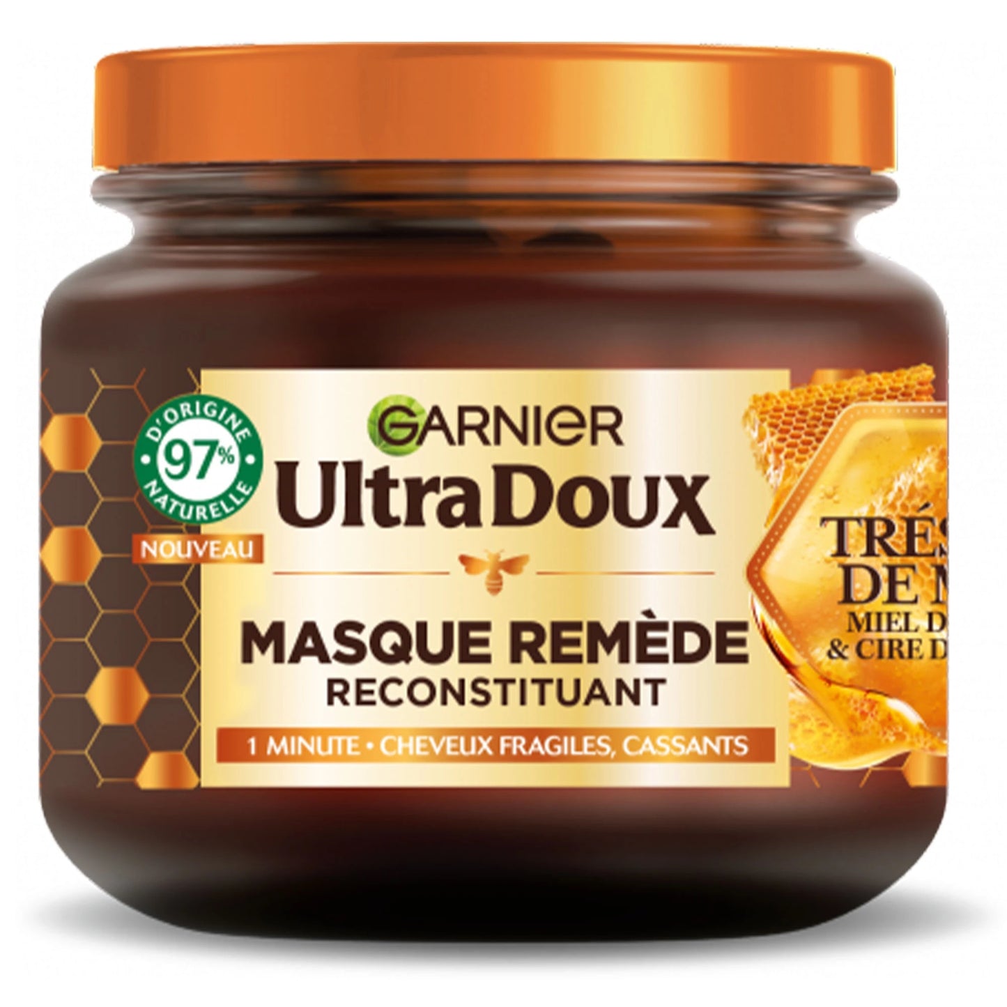 Garnier Ultra Doux Masque Trésors de Miel, Réparation Cheveux Abîmés