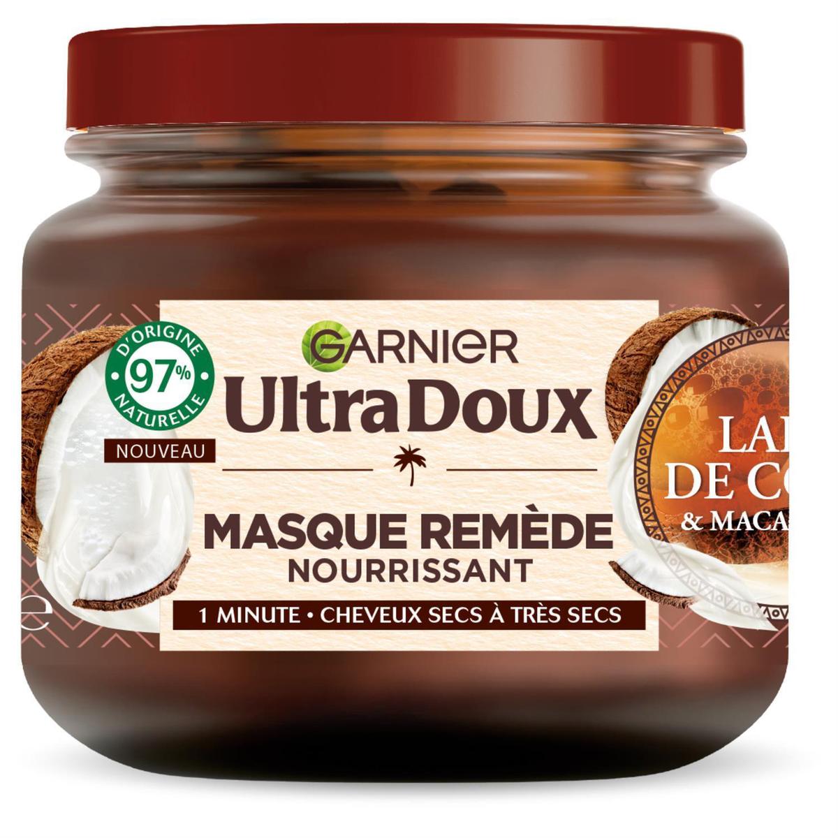 Garnier Ultra Doux Masque Coco & Macadamia 320ml, Cheveux Secs