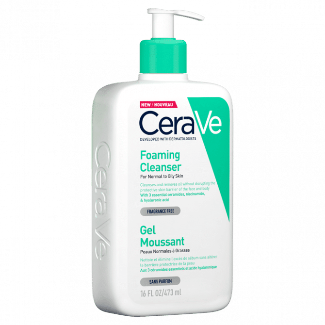 CeraVe Gel Moussant 473ml - Peaux Grasses & Excès de Sébum