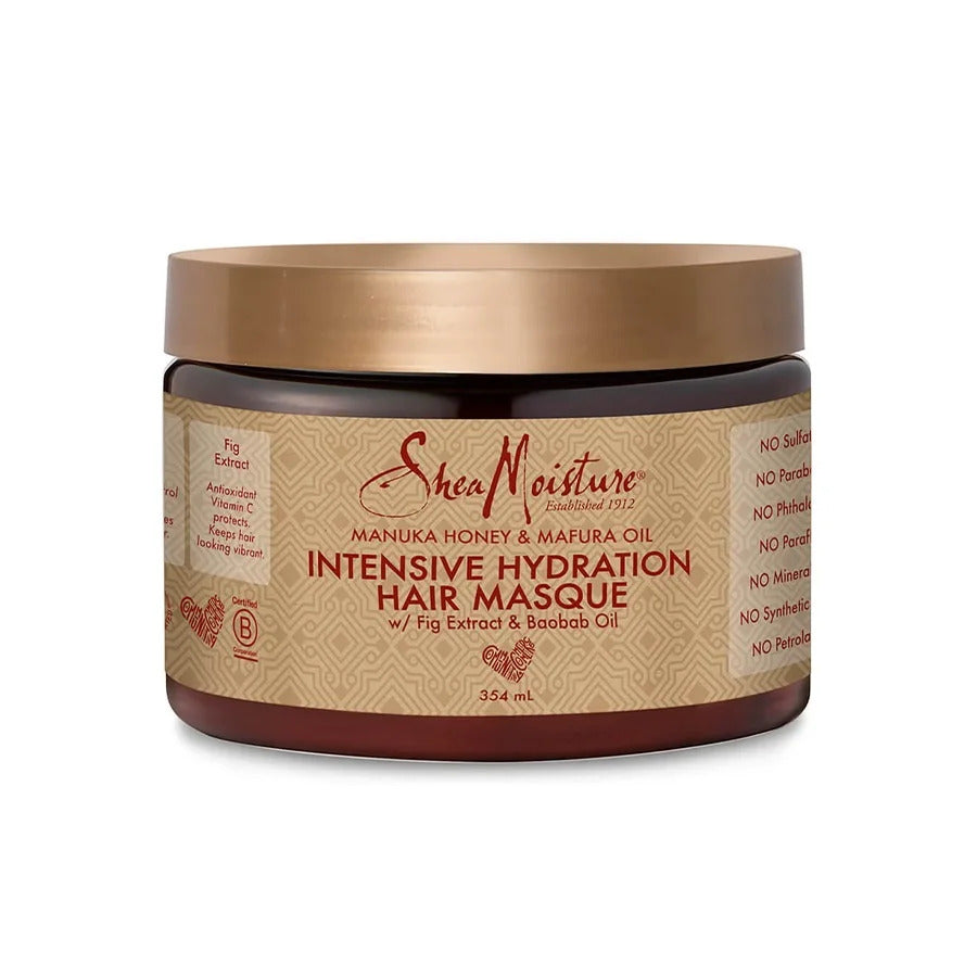 SheaMoisture Masque Hydratant Miel de Manuka & Huile de Mafura 326g
