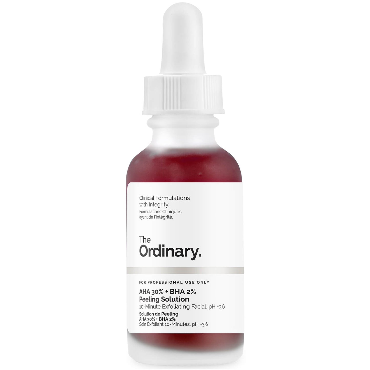The Ordinary Peeling AHA 30% + BHA 2% 30ml – Masque Exfoliant Éclat