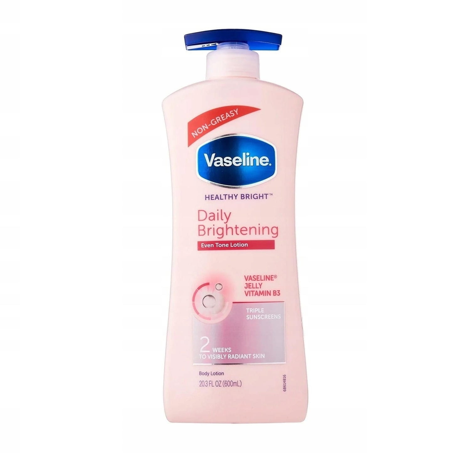 Vaseline Healthy Bright Lait Corps 600ml – Éclat, Hydratation & Peau Radieuse