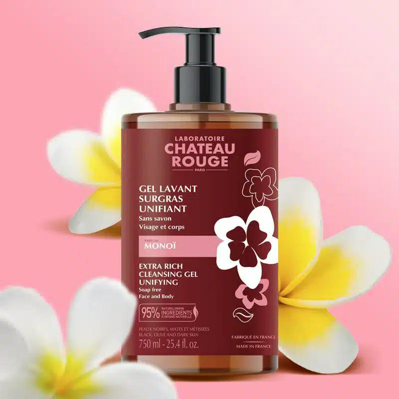 Château Rouge Gel Lavant Unifiant Monoï 750ml – Douceur & Fraîcheur