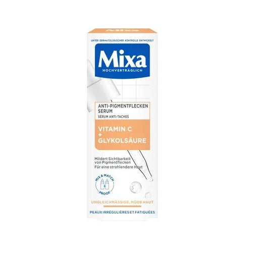 Mixa Sérum Anti-Taches 30ml - Vitamine C & Acide Glycolique, Illumine & Unifie le Teint