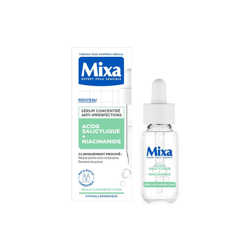 Mixa Sérum Anti Imperfections 30ml - Acide Salicylique & Niacinamide