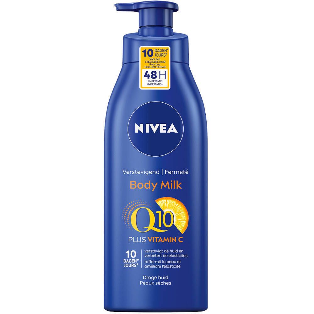 NIVEA Lait Corps Fermeté Q10 + Vitamine C 400ml – Peaux Sèches
