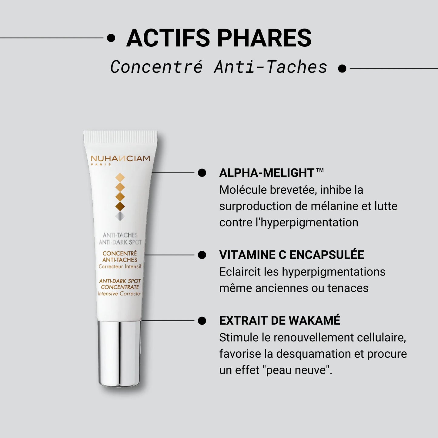 Nuhanciam Concentré Anti-Taches Intensif 15ml – Correction Pigmentaire