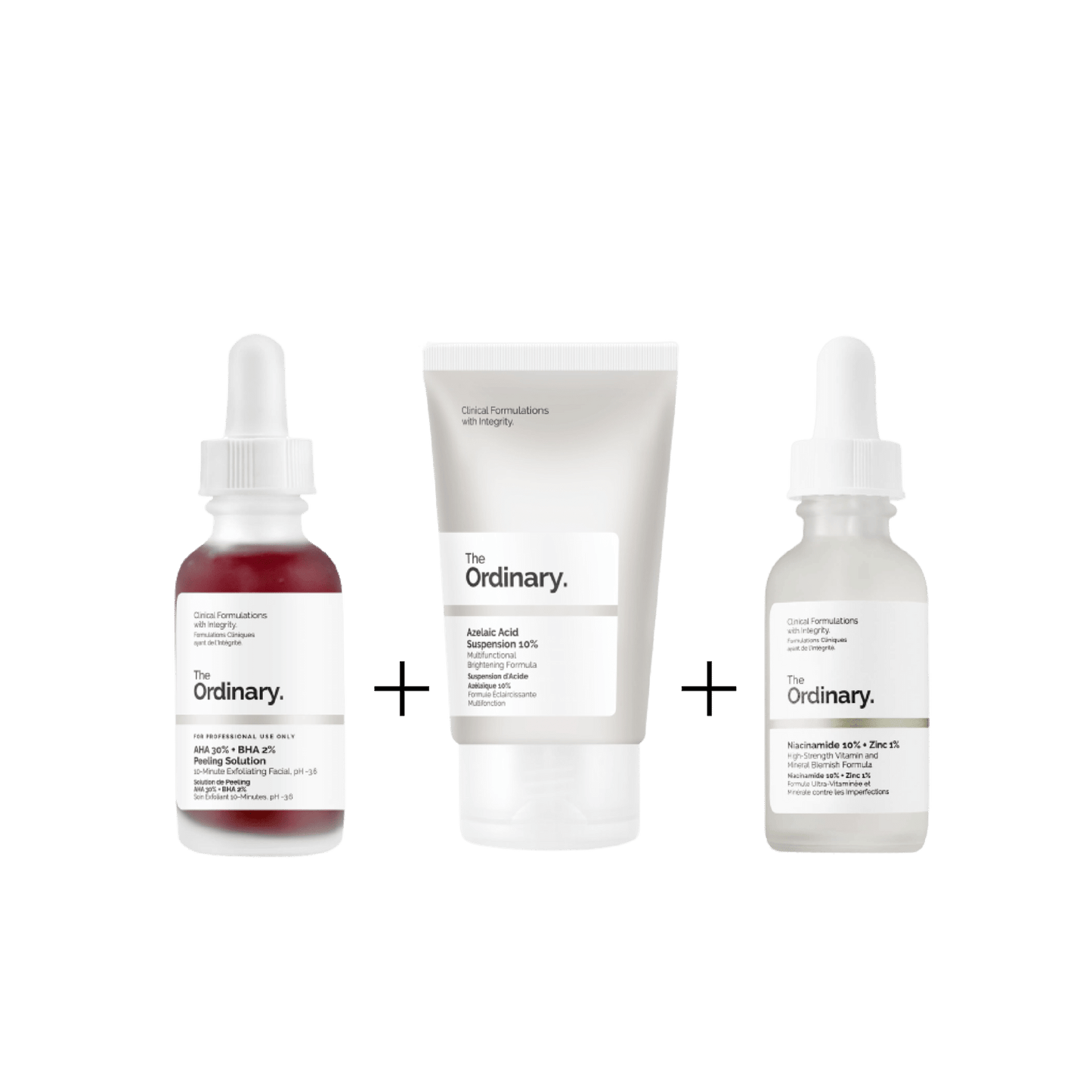 The Ordinary Pack Anti-Boutons & Taches – Niacinamide, Peeling AHA/BHA & Azélaïque