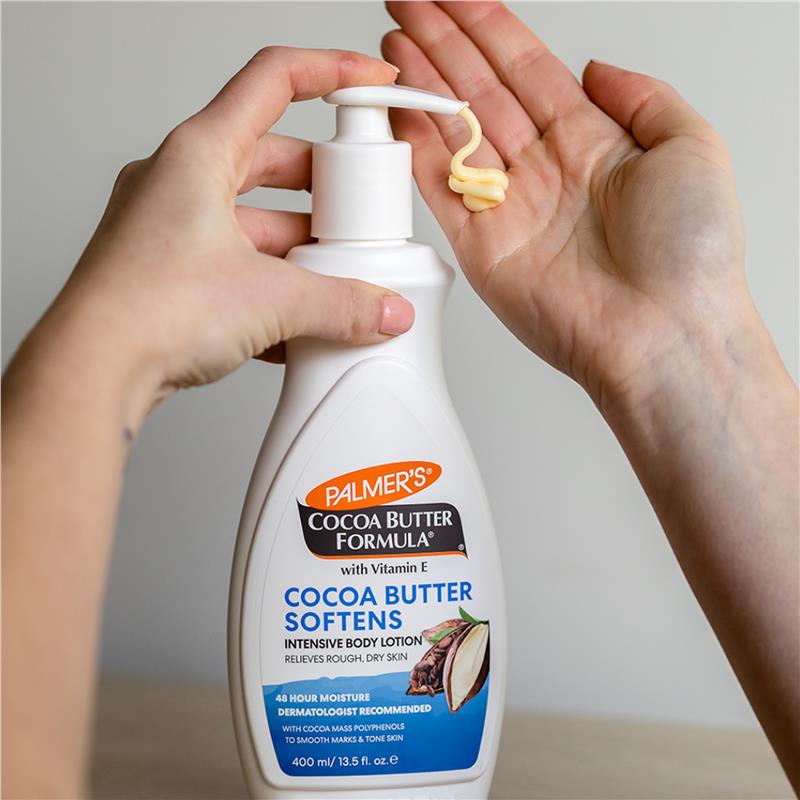 Palmer’s Lait Corporel Beurre de Cacao 400ml, Hydratation 48h