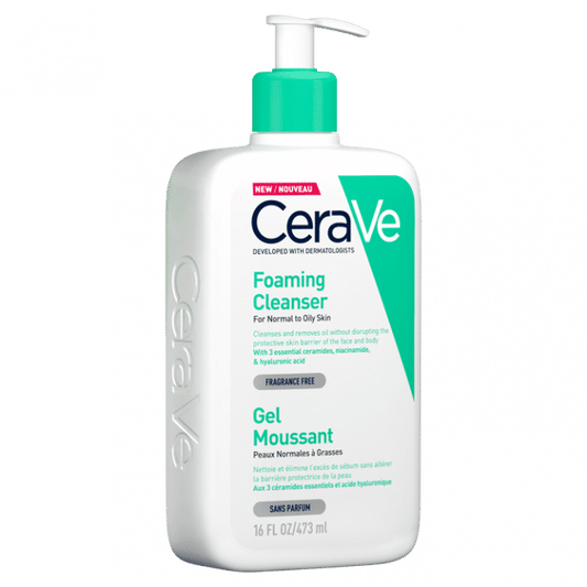 CeraVe Gel Moussant 473ml - Peaux Grasses & Excès de Sébum