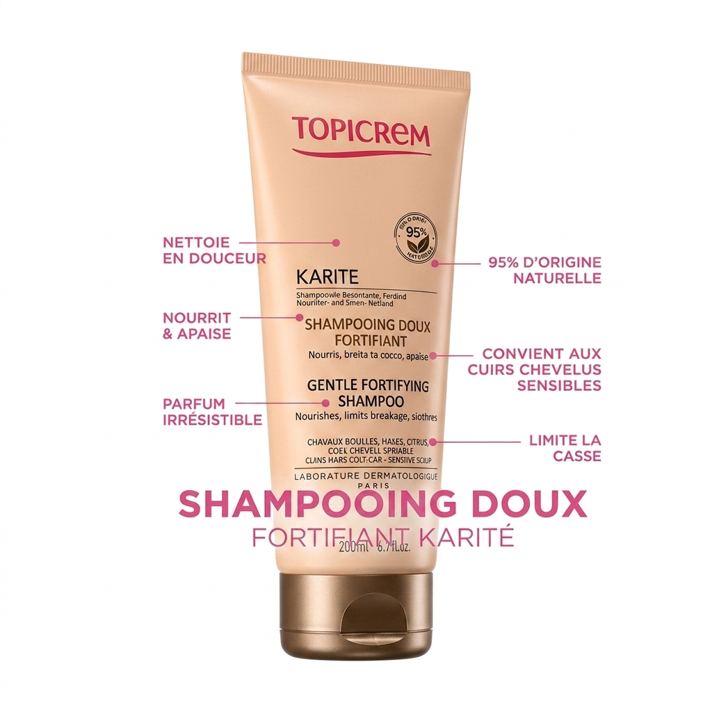Topicrem Karité Shampoing Doux Fortifiant 200ml