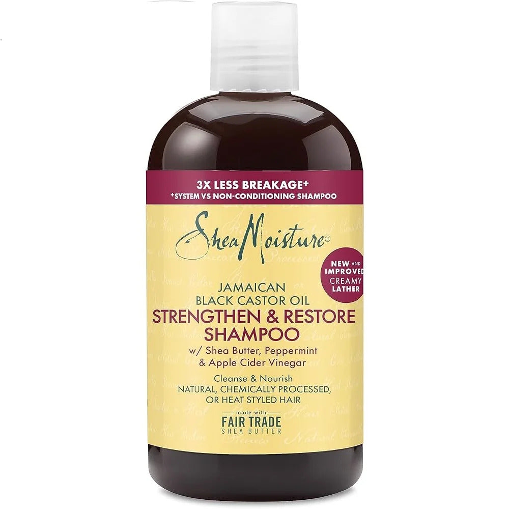 SheaMoisture Jamaican Black Castor Oil Shampooing 384ml – Sans Sulfate