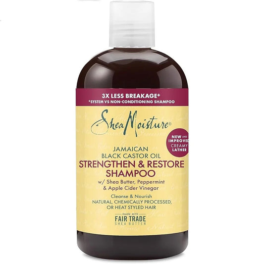 SheaMoisture Jamaican Black Castor Oil Shampooing 384ml – Sans Sulfate
