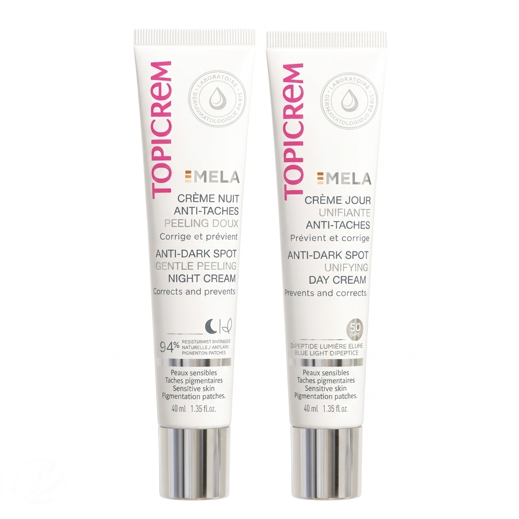 Topicrem MELA Pack Visage Anti-Taches - Crème Jour & Nuit Hydratantes