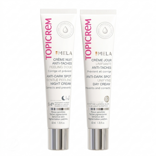 Topicrem MELA Pack Visage Anti-Taches - Crème Jour & Nuit Hydratantes